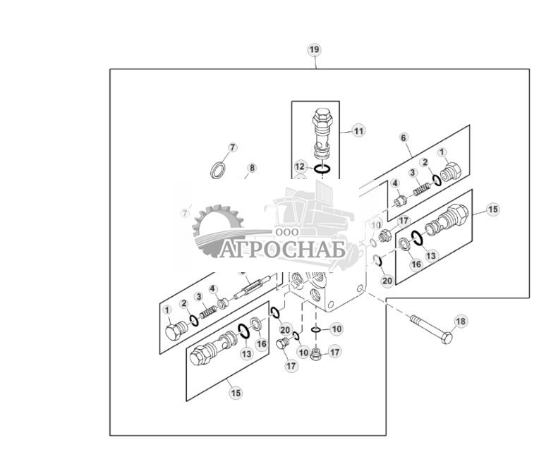 Клапан гидростатического мотора - ST415557 166.jpg